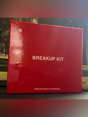 We’re Not Really Strangers Breakup Kit NIB Card Game Journal Set